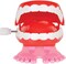 Walking Chattering Teeth Wind-Up Toys, Novelty Reward & Party Favor Toy, 12 Pack